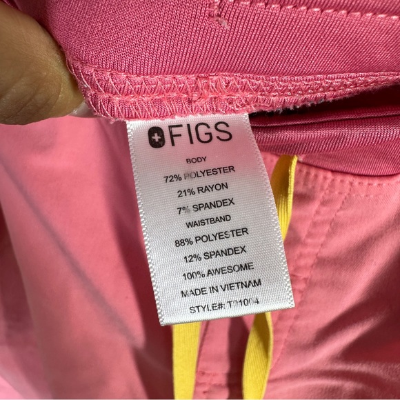 Figs Pink Scrub Pants sz L - Picture 5 of 6